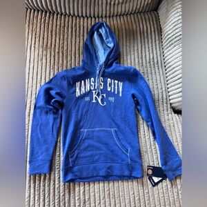 Kansas City Royals Fanatics Ultimate Champion Logo Pullover Hoodie NWT